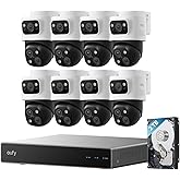 eufy Security Camera System S4 Max, 4K Triple-Lens, Fix &amp; Auto Tracking View 2-in-1, 8&times;Auto Zoom, Cross-Cam Tracking, POE Wired, 8-Pack NVR Kit, 2TB HDD