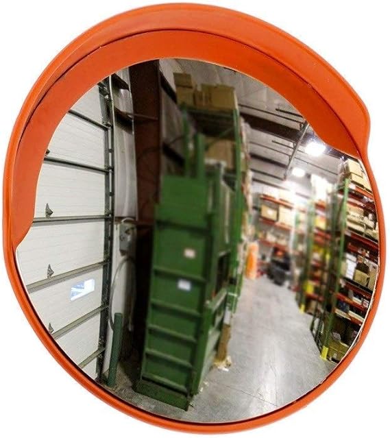 Warehouse Safety Mirror, PC Durable Convex Mirror Indoor Outdoor Mall
