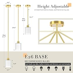 Pendant Light Kitchen Island Lighting 2 Pcs, Height