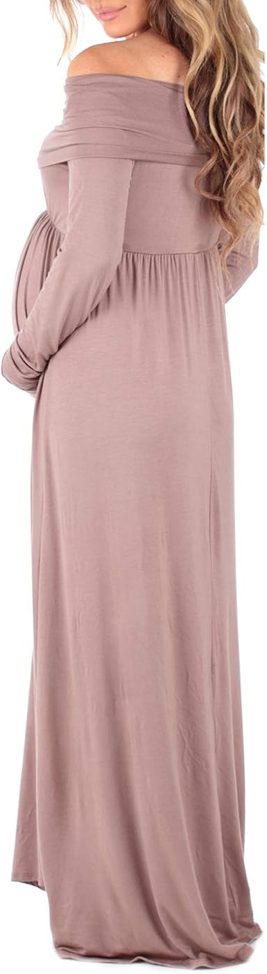 Cowl Neck and Over The Shoulder Maternity Dress at  Women’s Clothing store