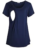 Baikea Women's Short Sleeve Maternity Layered