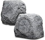 RX550 5.25-Inch 100W 2-Way Outdoor Weather-Resistant Rock Speaker - OSD Audio - (Pair, Granite White)