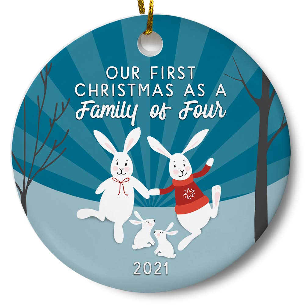 Our First Christmas as a Family of Four 2021 Christmas Tree