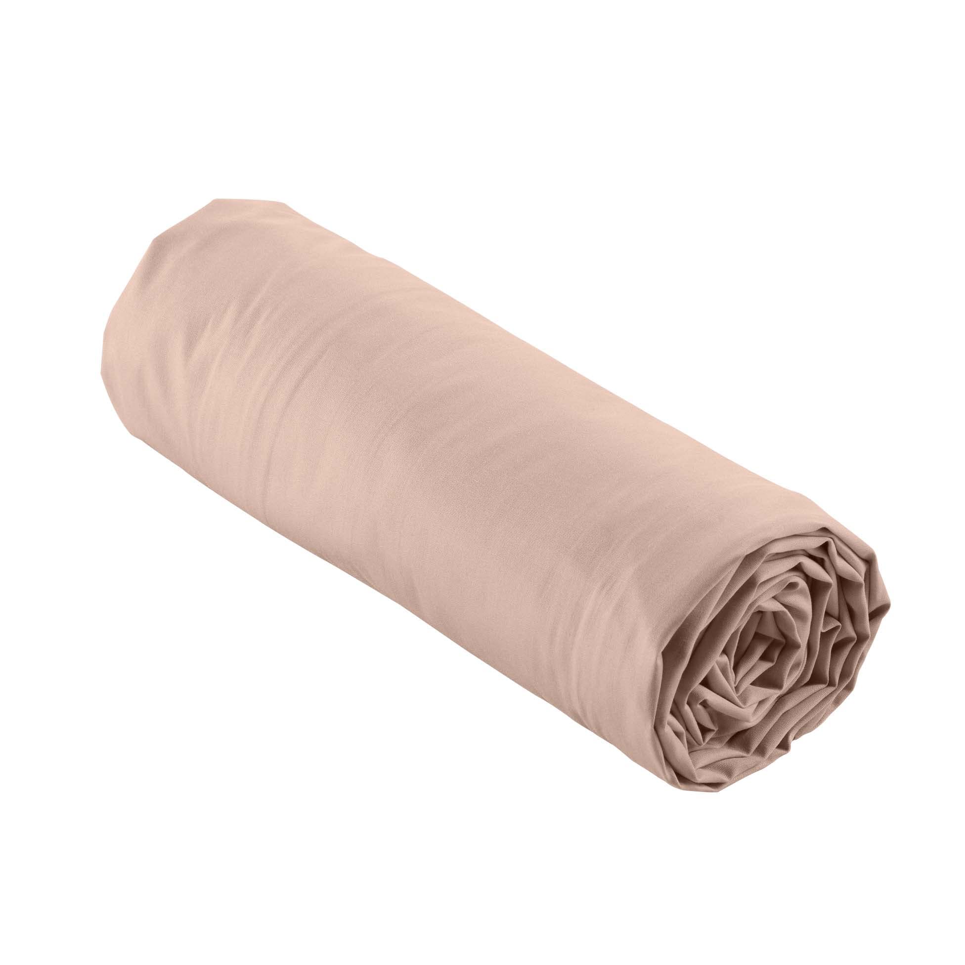 Douceur d'intérieur, Percaline Nude 100% Cotton Percale Fitted Sheet 90 x 190 cm — image 1
