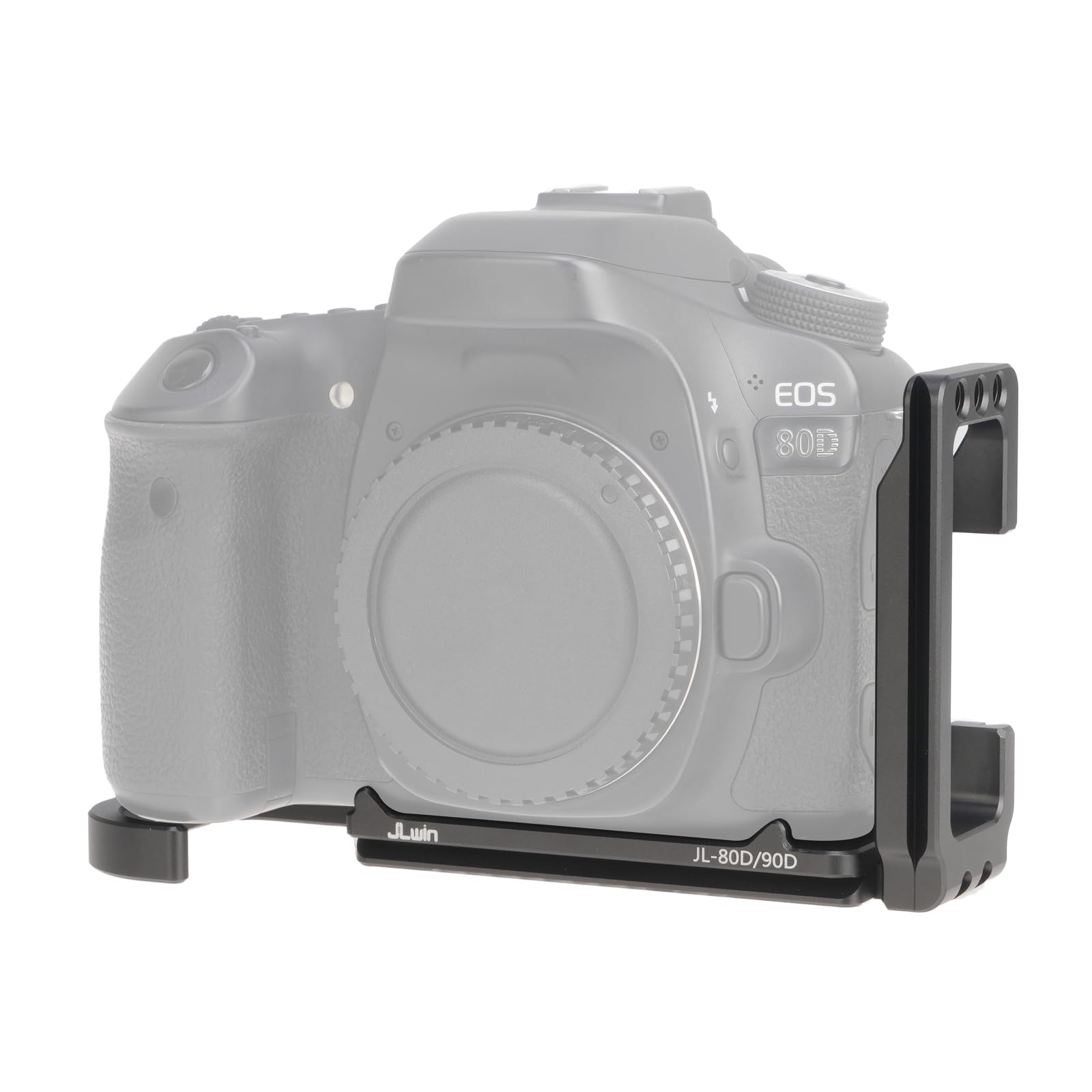 FOTGA L-Angle Vertical Quick Release Plate L-Bracket for Canon EOS 70D 80D 90D Camera, Expandable Base Plate Compatible with Arca Swiss Tripod