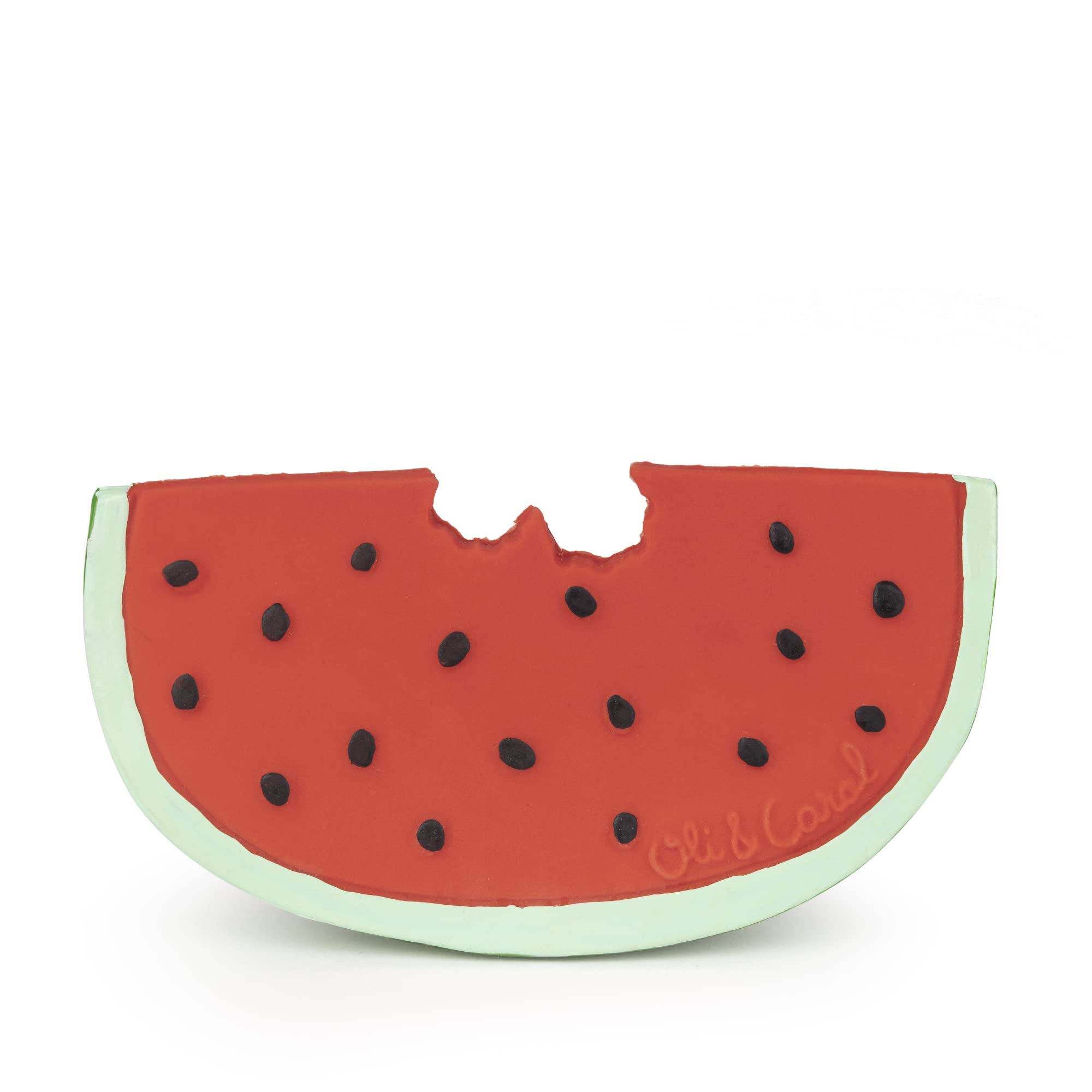 Oli&Carol Natural Rubber Baby Teether Wally The Watermelon 13 cm
