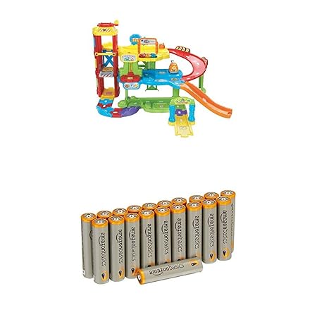 VTech Baby 80-180004 - Tut Tut Flitzer - Parkgarage mit AmazonBasics Batterien