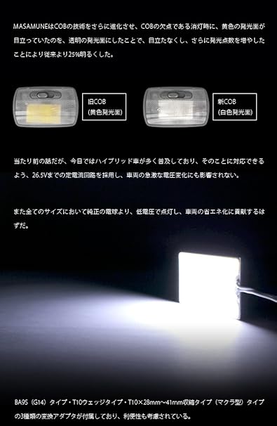 Amazon Co Jp Room Light Led Masamune And Universal Type 1 Notebook New Full Luminous Led Cob Car Bike Products