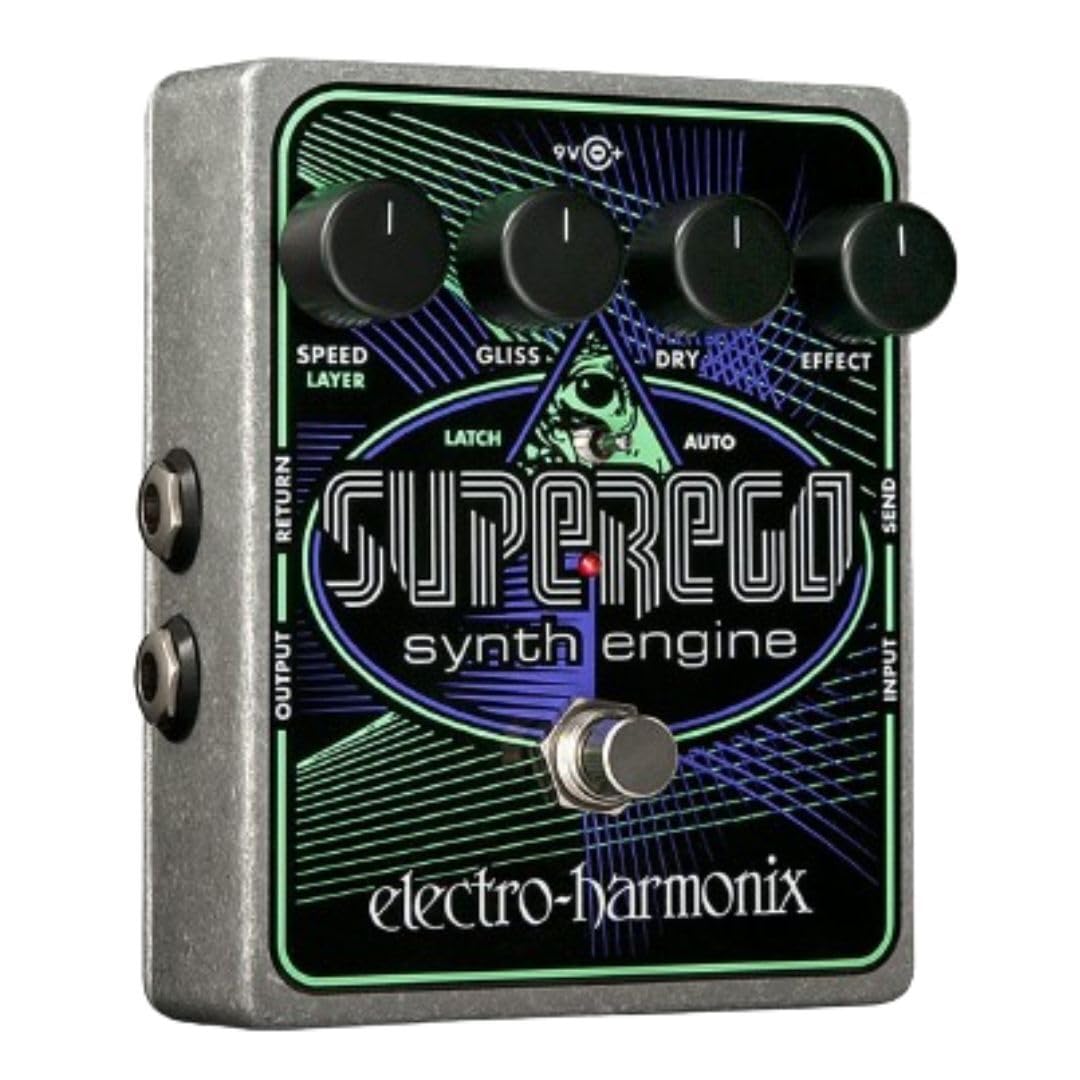 Electro Harmonix SuperEgo Synth Guitar Effects Pedal - Effect for Guitars