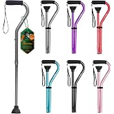 BeneCane Walking Cane for Men &amp; Women Adjustable Cane with Offset Soft Cushioned Handle -Portable Lightweight Sturdy Mobility Walker Aid for Elderly, Seniors Collapsible Cane