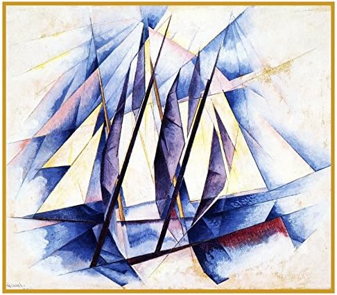 Orenco Originals Sail in 2 Movements Precisionism Cubist American Artist Charles Demuth Counted Cross Stitch Pattern