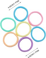 nuoshen 100Pcs Cotton Hair Ties for Women Elastic Ponytail Holders view 2
