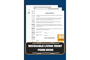 Revocable Living Trust Form Book: Estate Planning Legally Sound Doc with Assets Protection, and Inheritance Distribution