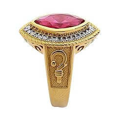 Pastoral's Staff Marquise Red Ruby Womens Bishop