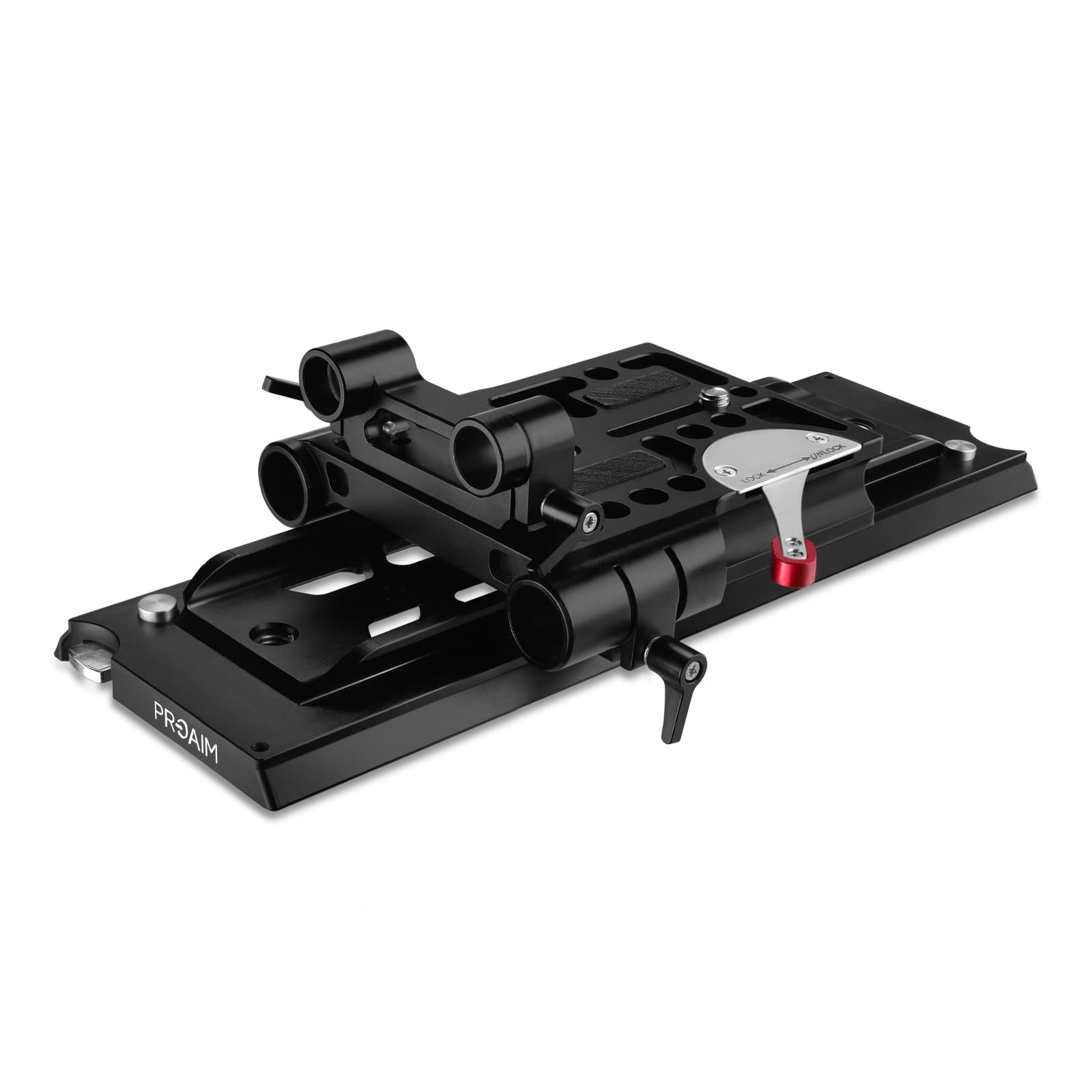 PROAIM Camera Base Plate with 15mm-19mm Rods. Quick Release Plate with Standard Dovetail Plate for DSLR Video Camcorder Camera. (CH-DTPQ-01)