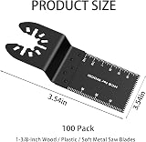 Meff-Mluk 100Pcs Oscillating Tool Blades Universal Compatible with Dewalt view 2