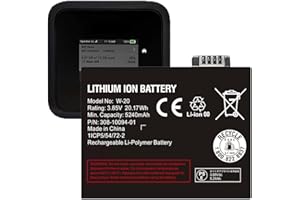 Soseieiu Battery for Netgear Nighthawk W-20,2025 New Upgrade 5240mAh Replacement Battery for 5G WiFi6 Mobile Hotspot Pro–Works with M5 (MR5200) & M6 (MR6150) &M6 Pro(MR6550) Mobile Routers