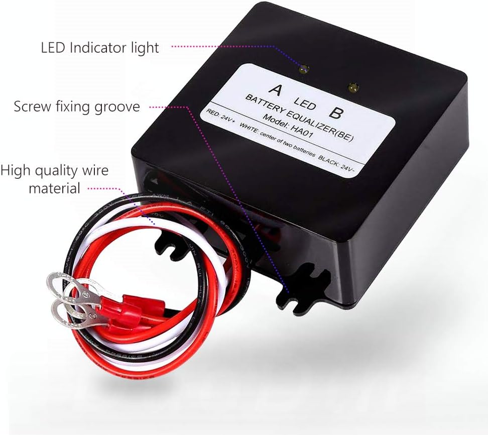 Battery Equalizer 2 × 12V for Lead-acid Batteris Balancer Charger for Gel Flood AGM Lead Acid Battery - Image 4