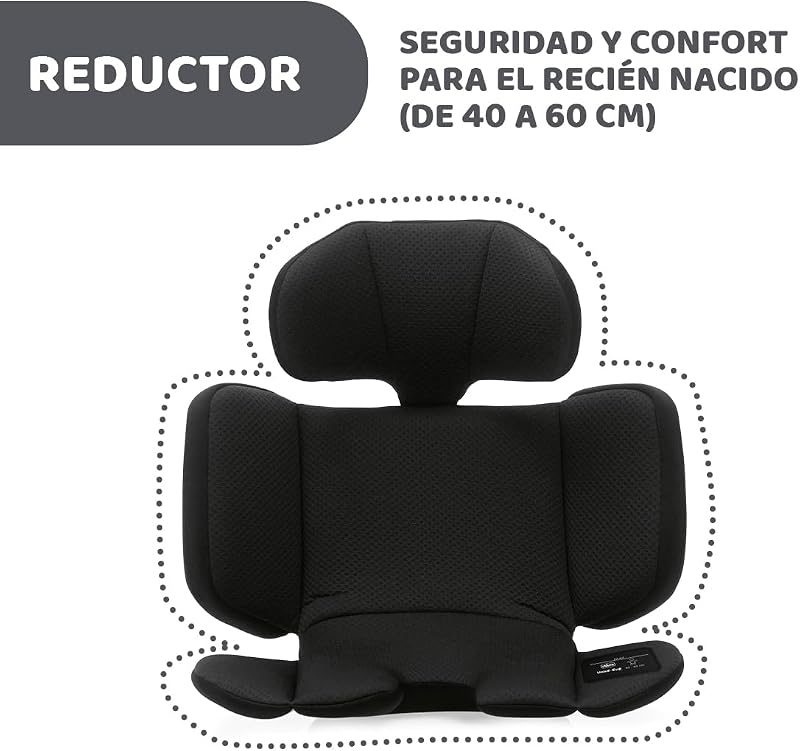 Unico Evo I-Size, Kindersitz 0-36 Kg, für Kinder von 40 bis 150 cm, homologiert ECE R129/03, Isofix 360° drehbar und neigbar, Gruppe 0+/1/2/3 von 0 bis 12 Jahren, Schwarz