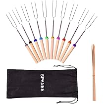 8 Brochettes Télescopiques Galenecx - Acier Inoxydable 304, Longueur Ajustable 31-81 Cm, Pour Barbecue Et Camping