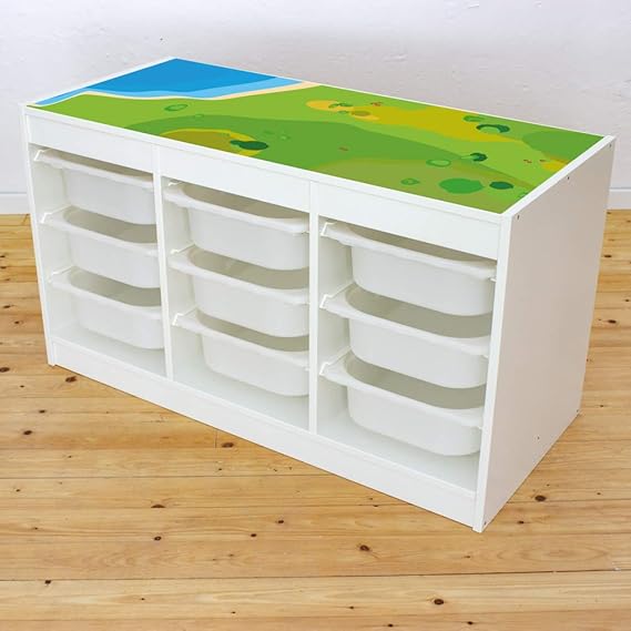 Limmaland Meubles Colle sur Table de Jeu Tapis de Jeu Étagère pour