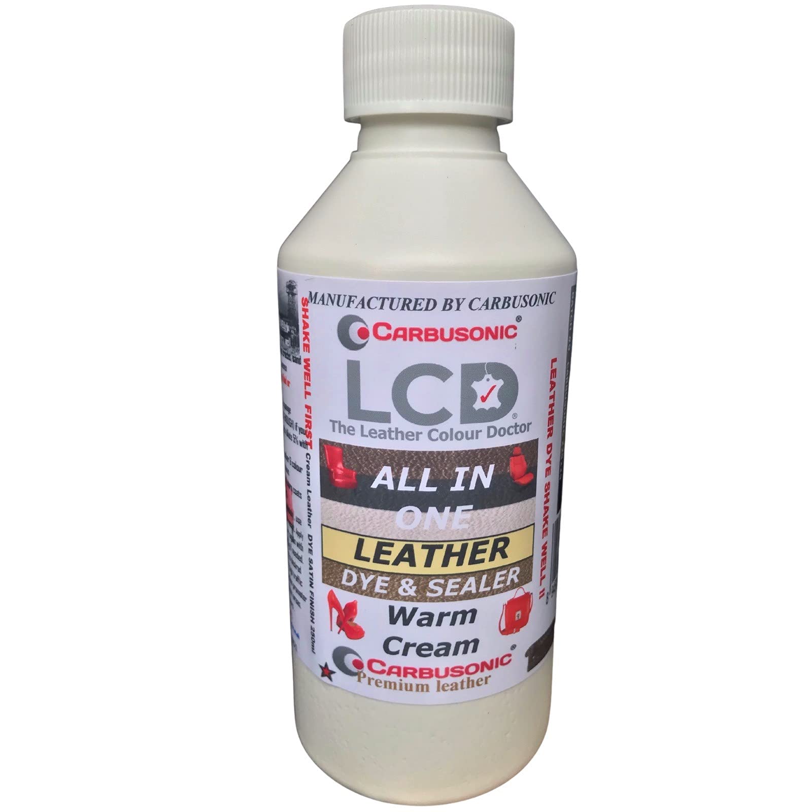 Leather dye Cream for Sofas, Chairs, Shoes, Handbags, Car Seats, Jackets, dye colourant kit, Hard Wearing Scuff & Scratch Resistant. for Leather Vinyl Built in Sealer Restores Faded Items