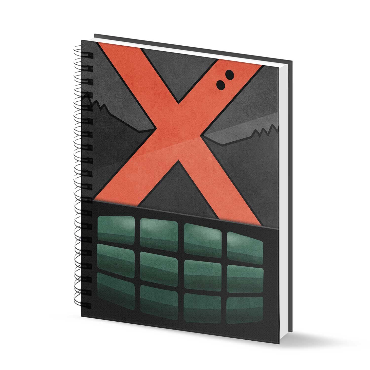 Karactermania My Hero Academia X-A4 Notebook Grid Paper, Grey