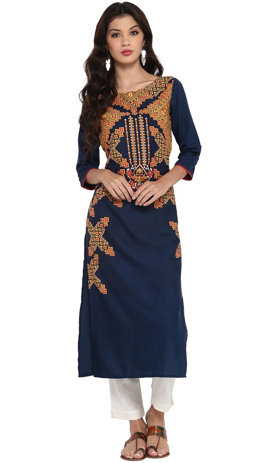 vaamsi women's straight kurta