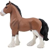 Papo - Realistic Clydesdale Horse Figure - Ages 3+ - Horses Collection - Creative Play Equestrian World - Gift Idea Toy for Girls and Boys