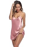 Litherday Women's Satin Nightgown Silk Slip Dress