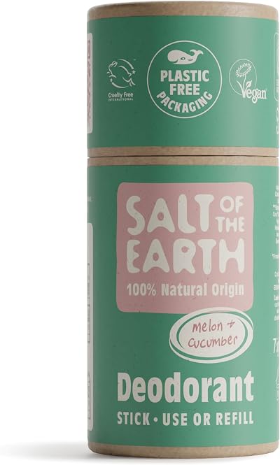 Salt Of The Earth Melon & Cucumber Refill Deodorant 75g Natural UK Vegan