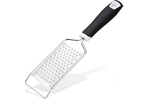 Rainspire Professional Cheese Graters for Kitchen Stainless Steel Handheld, Metal Lemon Zester Grater With Handle For Cheese,