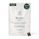 Adapt Naturals Omega 3 Fish Oil Supplement with Bioavailable Curcumin & Black Seed, 1500mg Fish Oil EPA DHA Omega 3 Fatty Acids to Support Joints, Muscles & Heart | Unflavored - 30 Days Supply