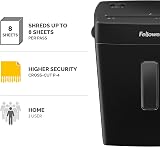 Fellowes Powershred FS-8C 8 Sheet Cross Cut Shredder 15 L Bin P4 Black view 2