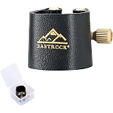EASTROCK Alto Saxophone Ligature, Leather Ligature Fastener for Saxophone Mouthpiece, Musical Instruments Accessory for Beginner and Student
