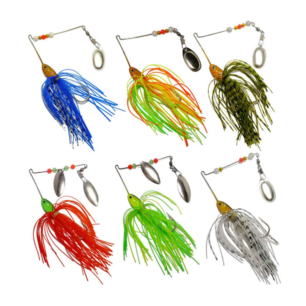 FREE FISHER 6 Pcs Bass Spinner Baits, Baits for Medium, 0.46oz-6pcs | eBay FREE FISHER 6 Pcs Bass Spinner Baits, Baits for Medium, 0.46oz-6pcs | eBay
