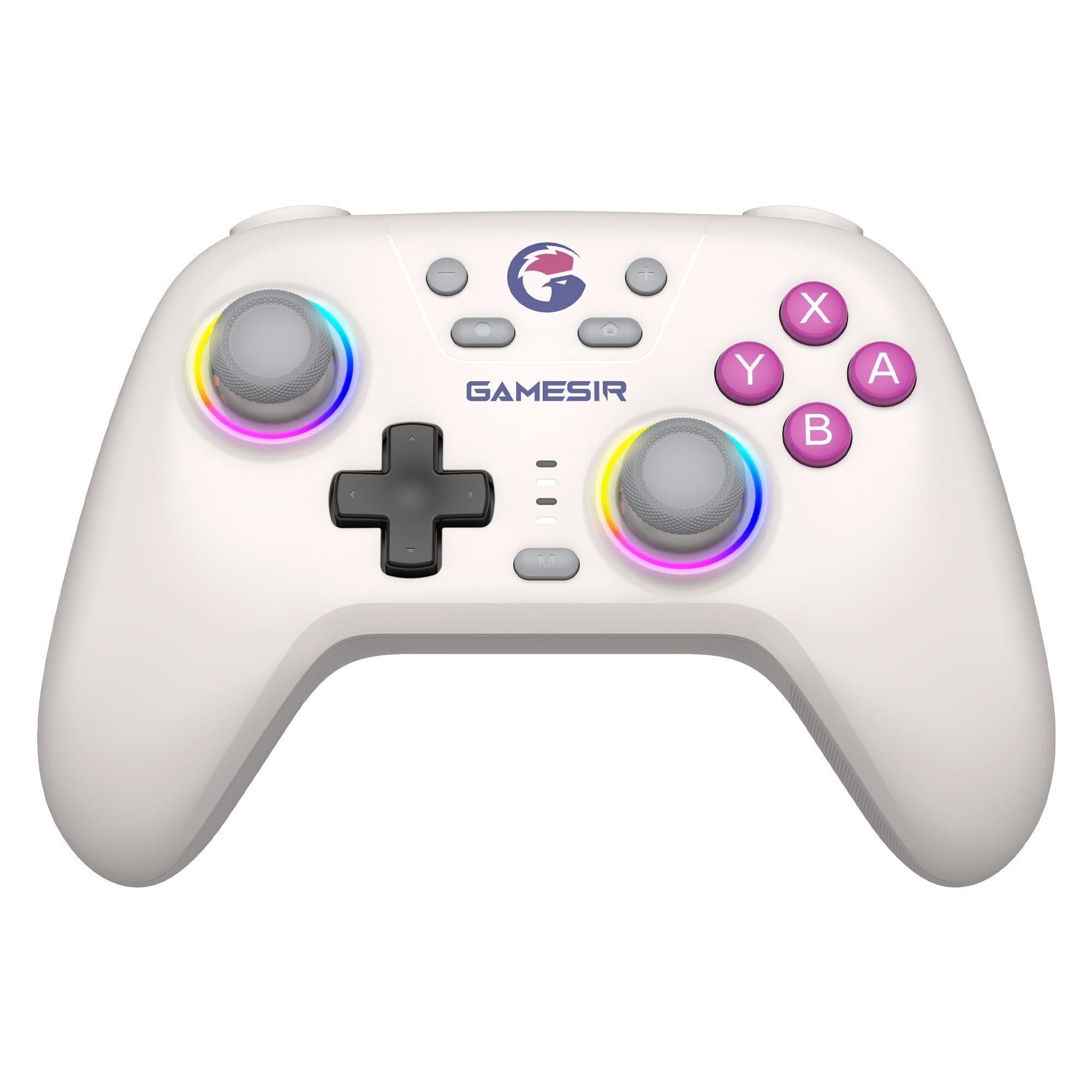 Photo 1 of GameSir Nova Wireless Switch Pro Controller - Switch/Lite/OLED, Hall Effect Joysticks, RGB LED, Turbo, Programmable, Motion Control, Wake Up Function (White)
