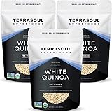Terrasoul Superfoods Organic White Quinoa, 6 Lbs - Pre-washed | Gluten-free | Plant Protein
