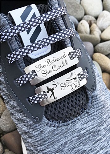 Figure Skating Gifts, Figure Skate Charm, Figure Skater Gift, Ice Skate Gift, Ice Skating Gift, Ice Skate Lace Charms, Shoe Lace Tags