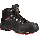 RefrigiWear Men’s Black Widow Lightweight Waterproof Leather Work Boot