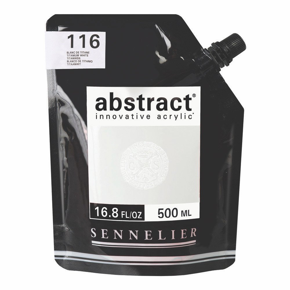 Sennelier Paint Abstract SENNE Titan.Whit, Titanium White, 500 ml (Pack of 1)