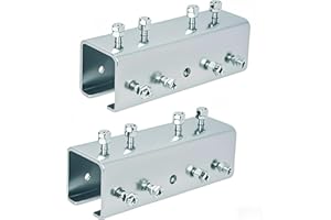 BIAXJUNY 2 PCS Strut Channel Connector Extend Bracket,3.1mm Thickness U Shaped Splice Connector Joiner Extend Mounting Bracket Connection for 1-5/8" Wide 1-5/8" Height Strut Channel