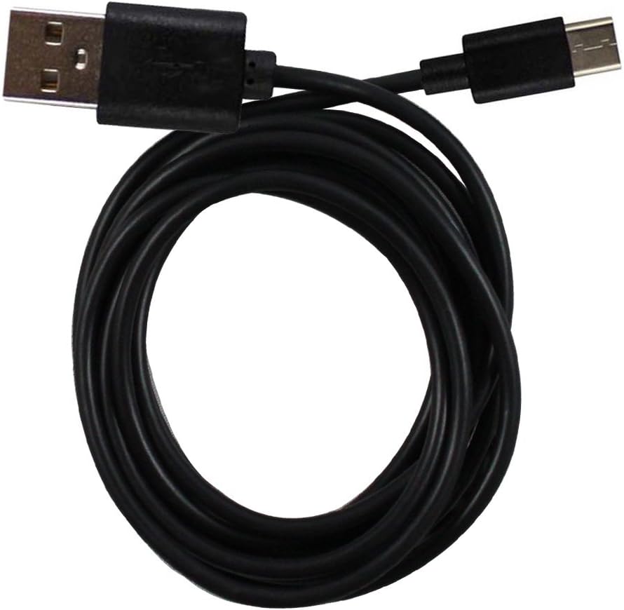 Harper Grove USB Type C Cable, 6FT USB A 2.0 to USB C Charger and Sync Cable, Black, for Motorola Moto G6 X4 Z Z Force Z Play Droid Z2 Force Z2 Play Z3 Z3 Play Palm Phone (2018)