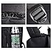 Anime Backpack for School, SKL Luminous Backpack Canvas Cartoon Backpack with usb Cable and Lock and Pencil Bag for Teens Girls Boys-Black