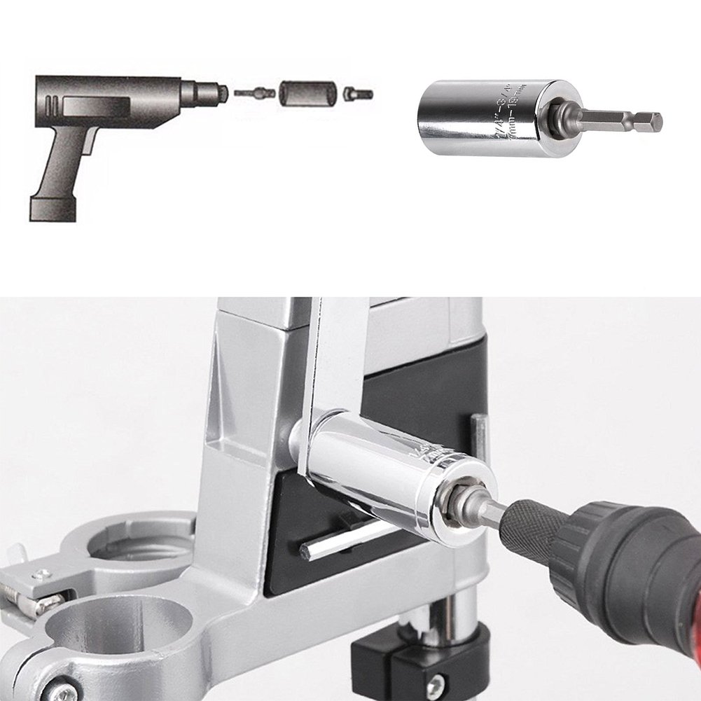 Universal Socket 7mm-19mm Multi-function Socket with Power Drill Adapter Tool Professional Repair Tools (7-19 mm)