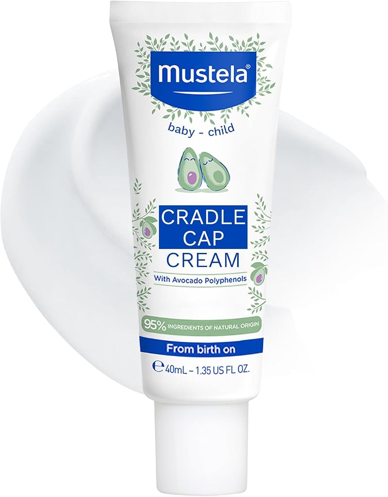 Mustela Cradle Cap Cream 40ml for Baby scalp care 95% natural
