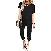Ekouaer Jumpsuits for Women Dressy Summer Romper Casual Spring Vacation Outfits 2026 One Piece Travel Clothes