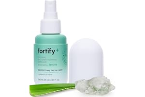 Fortify Skincare Face Mist Hydrating Spray - Hyaluronic Acid & Aloe - Dermatologist Tested, Cleansing Spray Travel Size Capsule - Fragrance-Free, Cruelty-Free - All Skin Types - Made in Korea - 2.87Oz