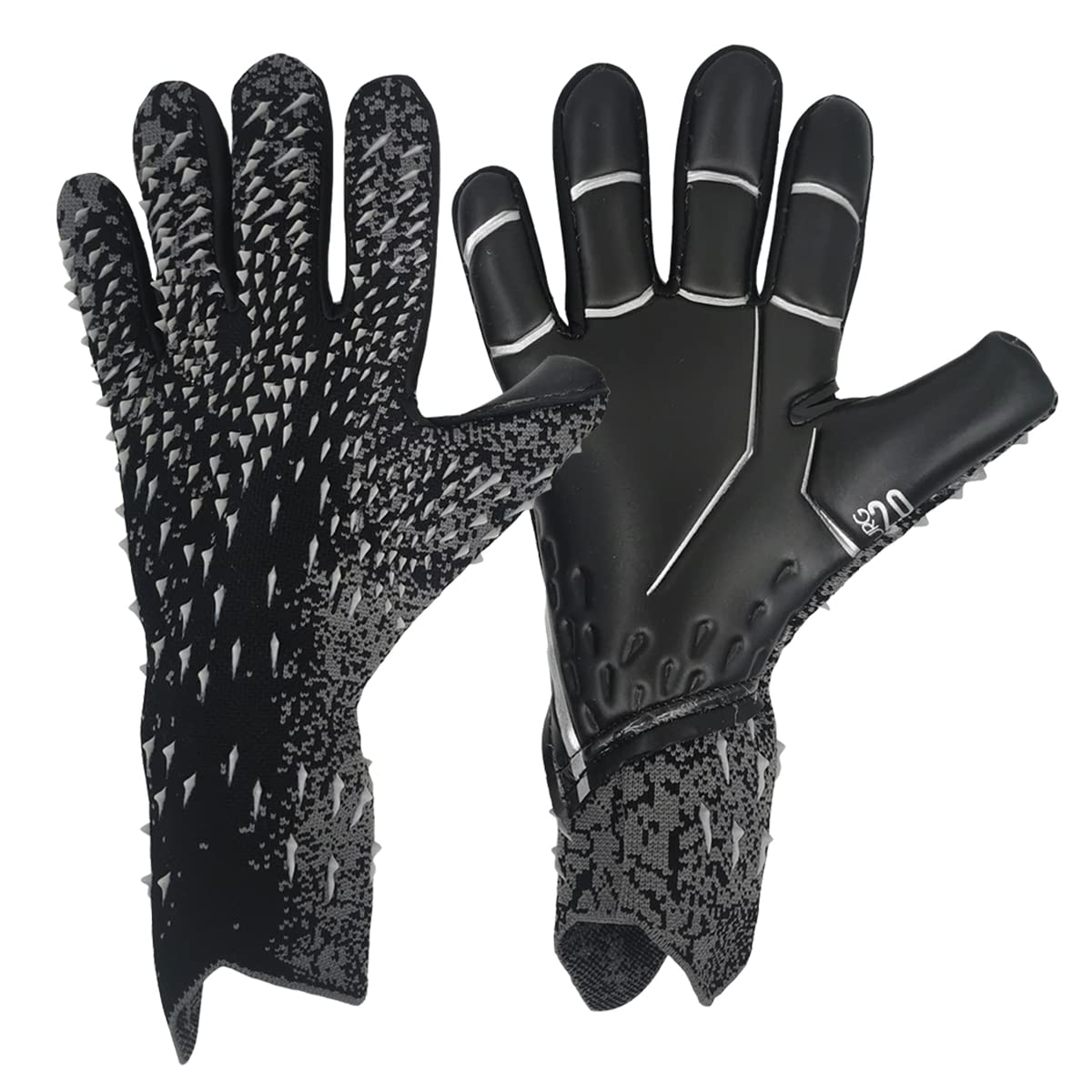 PolyMath Football Goalkeeper Gloves for Kids Adults Soccer Goalie Gloves, Premium Goalkeepers' Glove with Strong Grip & Finger Protection 6/7/8/9/10