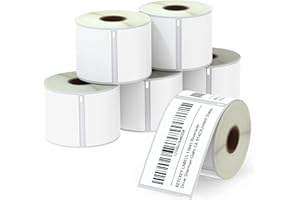 BETCKEY - Compatible DYMO 30256 (2-5/16" x 4") Shipping Labels, Perforated, Compatible with DYMO Labelwriter 450, 4XL, Rollo & Zebra Desktop Printers [6 Rolls/1800 Labels]